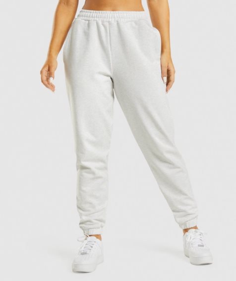 Women's Gymshark Rest Day Sweats Jogger White | CA 6A1D3N